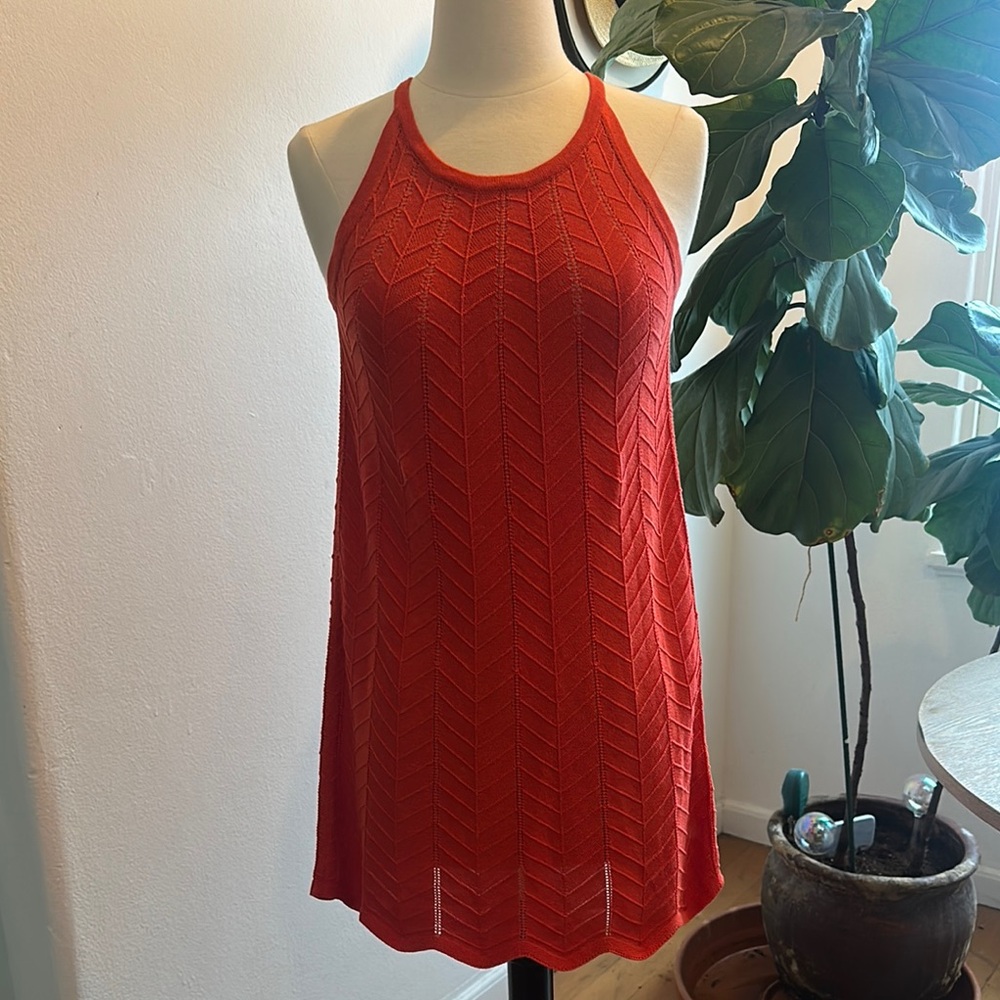 Joie Red Sleeveless Knit Dress